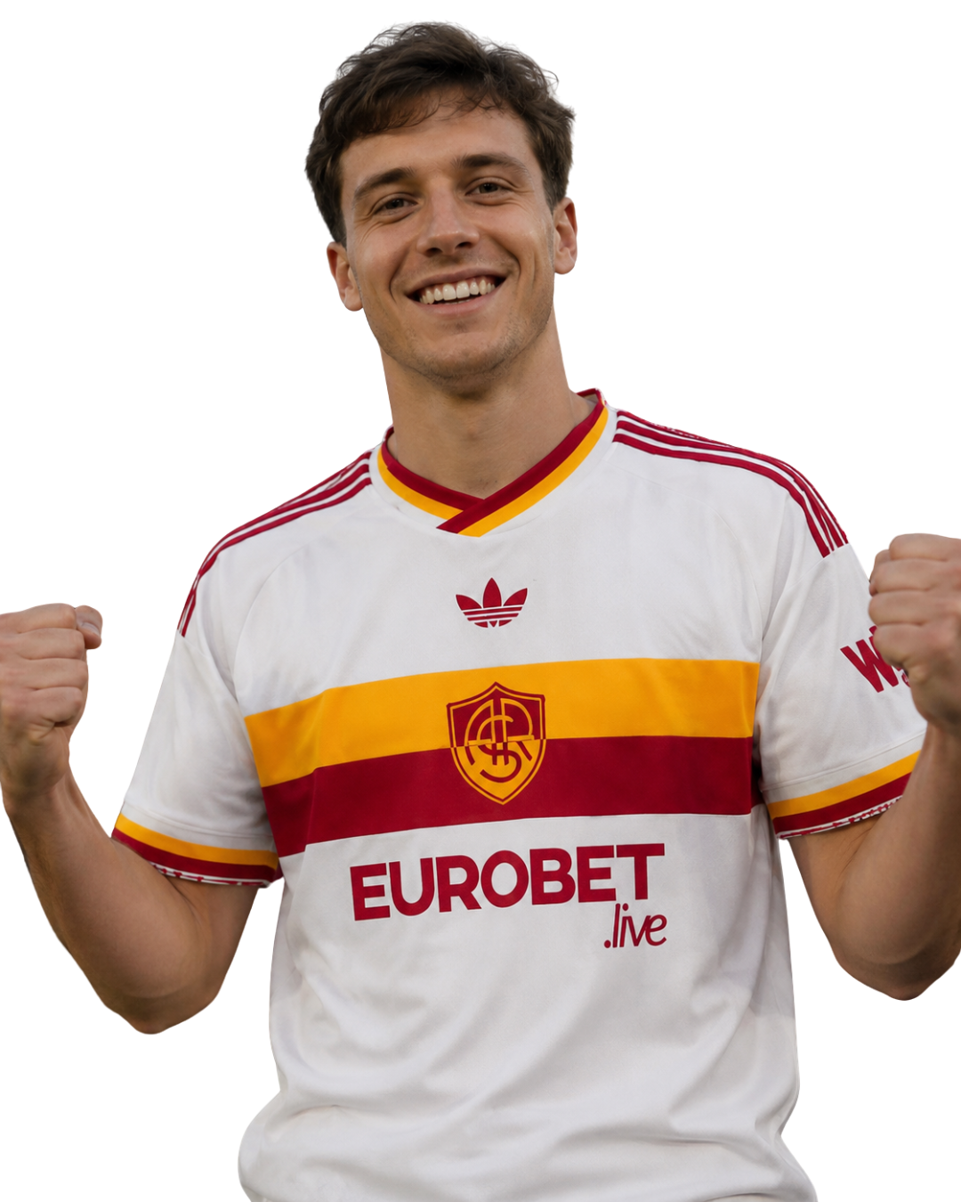Camiseta de Visitante del AS Roma 26/27 Blanca - Versión Fan