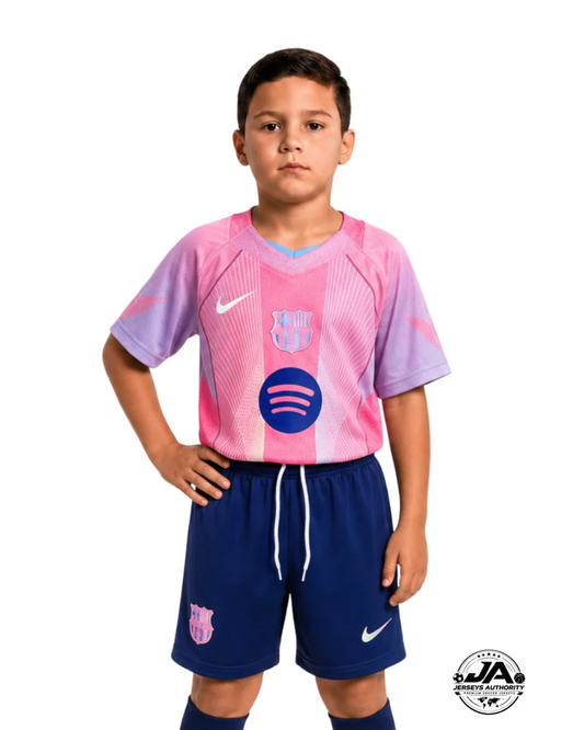 Kids Kit Barcelona 2025/26 Pink Special Edition