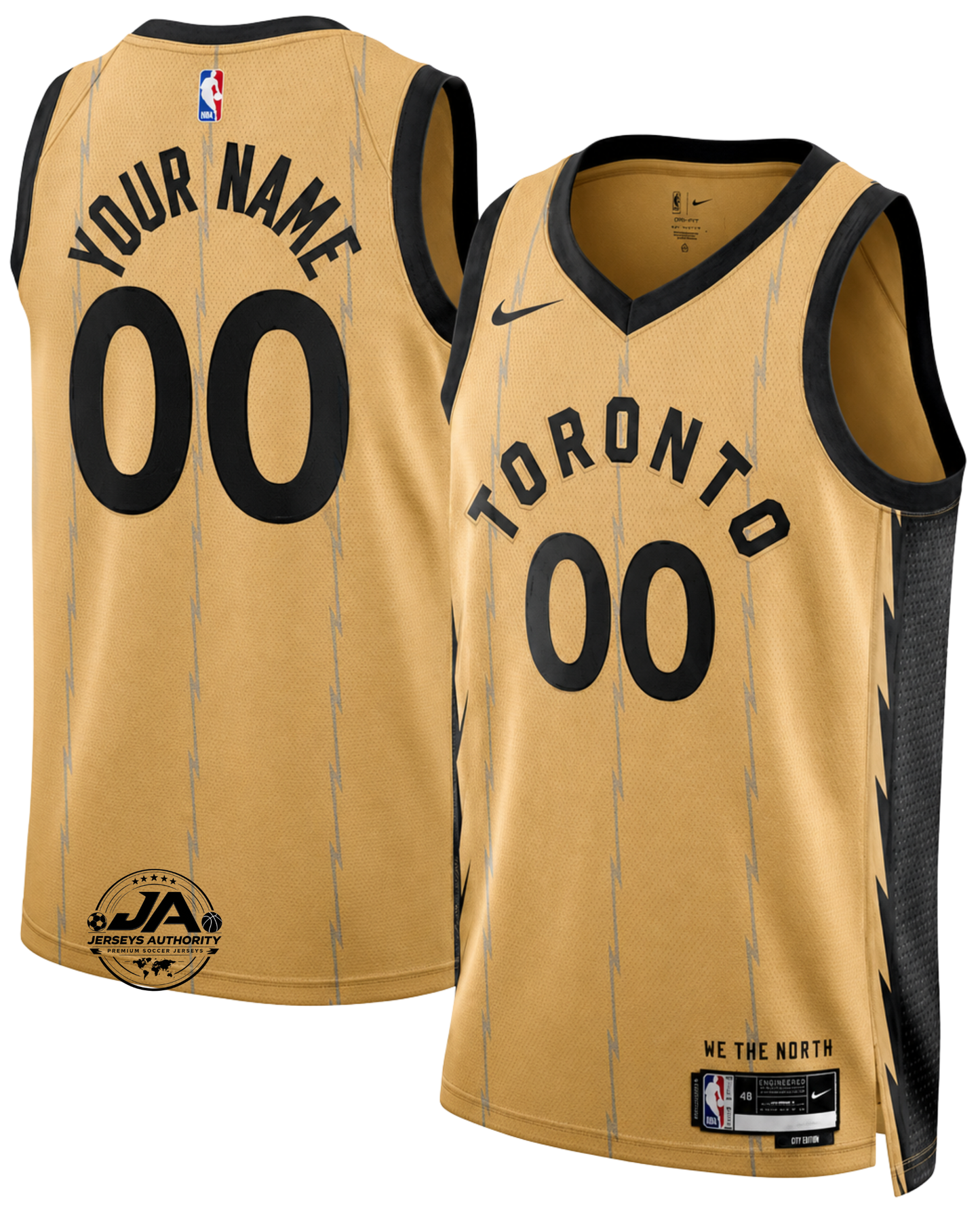 Toronto Raptors City Edition Jersey - Gold