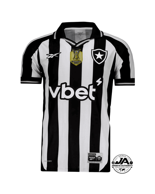 Botafogo Home Fan Jersey 2025/26 Patch Campeão Brasileirão 2024