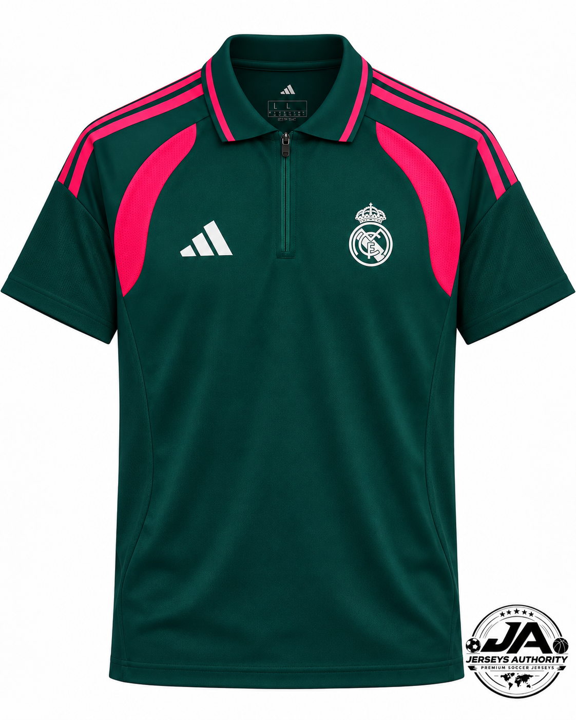 26/27 Real Madrid Training Dark Green Polo Jersey