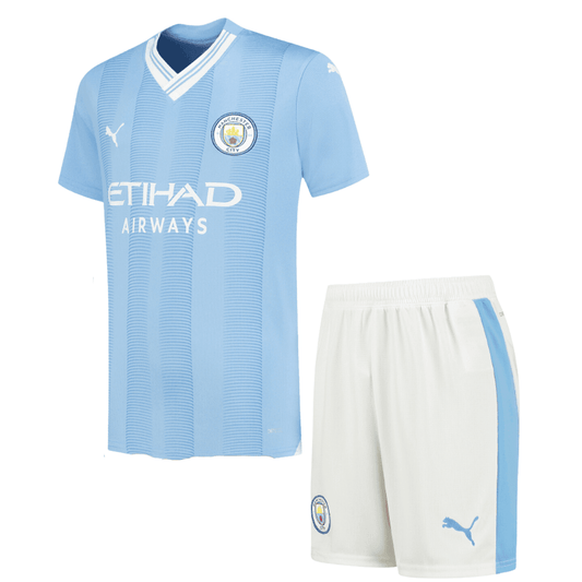 Manchester City 2025/26 home Kit Kids