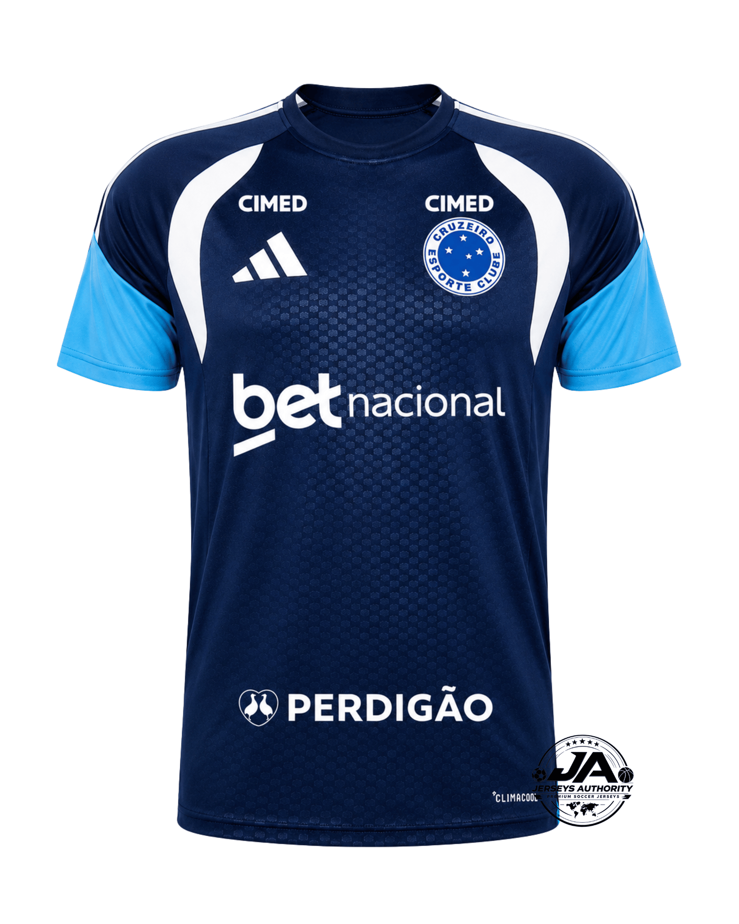 Camisa Adidas Cruzeiro Treino Comissão 2026 - Patrocínios