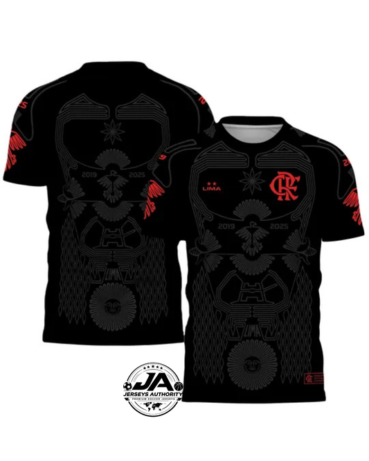 26/27 Urubu De Lima Flamengo Manto Da Nação Black Player Jersey - Slim Fit