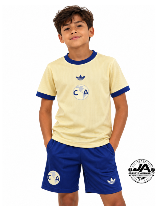 26/27 Kids Club America 110 Years Anniversary Yellow Jersey Kit