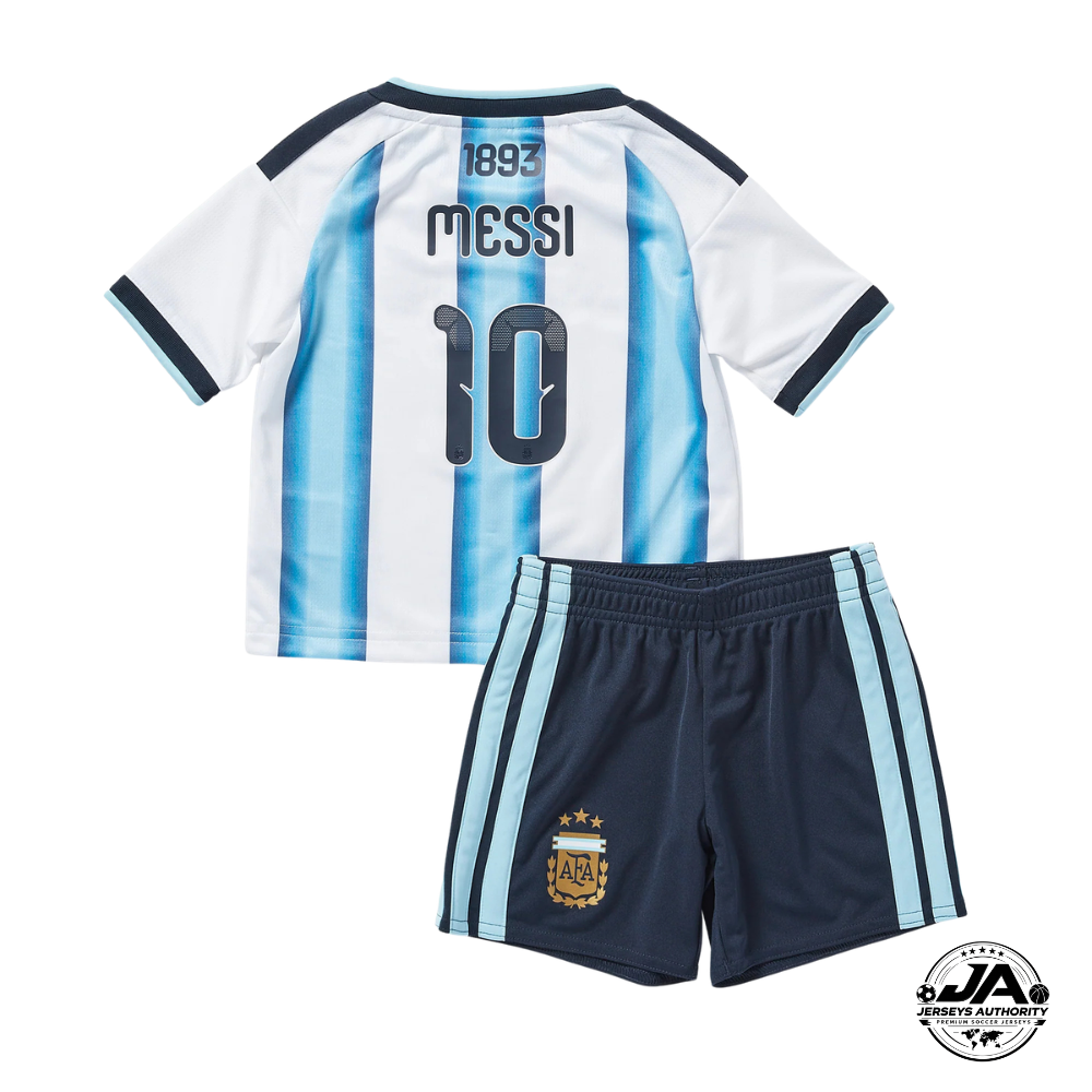 Kids Kit Argentina Home Messi 10 Fan Jersey Shirt 2026 World Cup