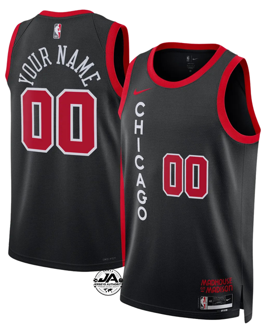 Chicago Bulls City Edition Jersey - Black