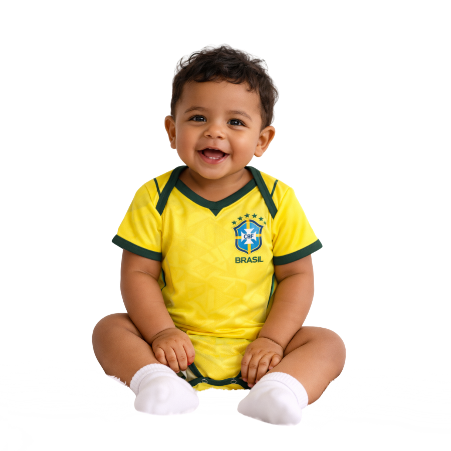 Brazil Yellow/Green Baby Body World Cup 2026