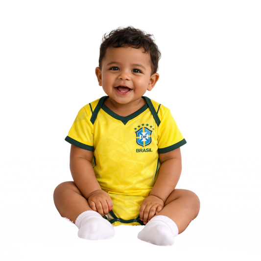 Brazil Yellow/Green Baby Body World Cup 2026