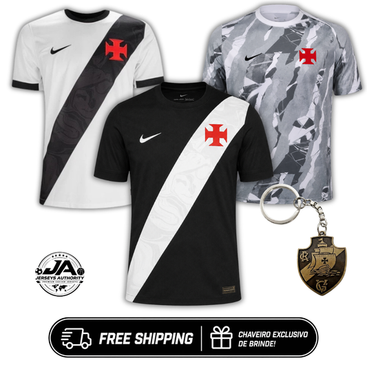 Vasco da Gama Home, Away e Pre Game 26/27 - Kit 3 - Fan Version