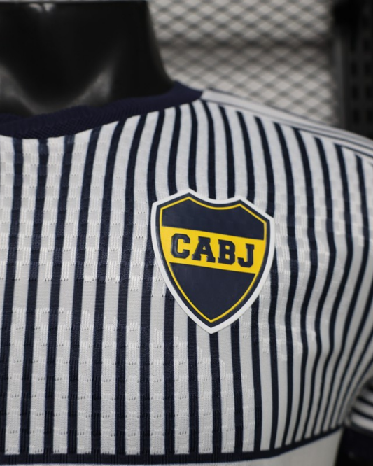 26/27 Boca Juniors Away Stripes Player Jersey - Slim Fit