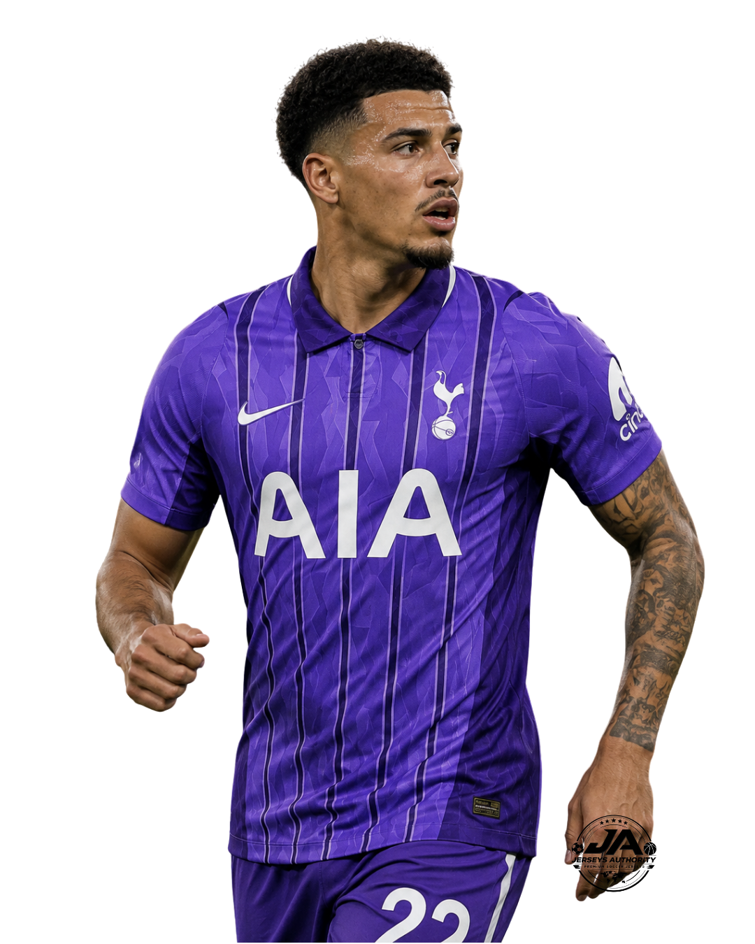 Tottenham 26/27 Hotspur Third Purple Stripes Player Jersey- Slim Fit