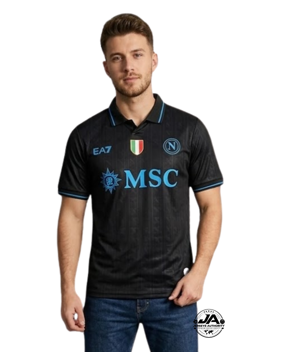 25/26 Napoli Third Black Jersey - Fan Version