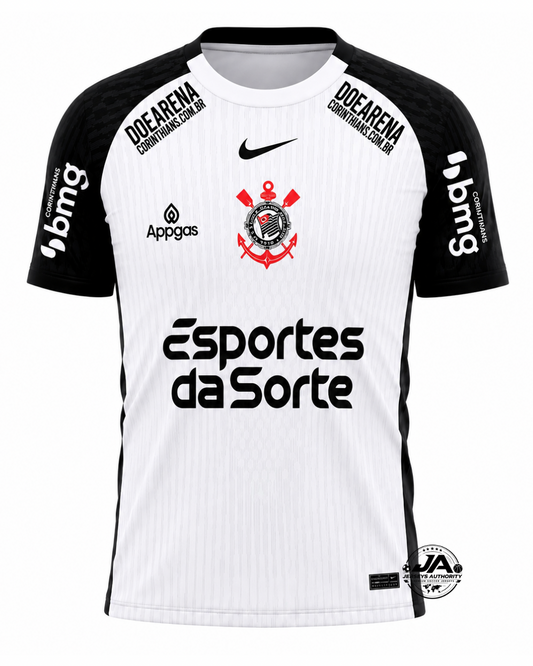 Camiseta Corinthians II 2025/26 Visitante Con Patrocinio - Aficionado