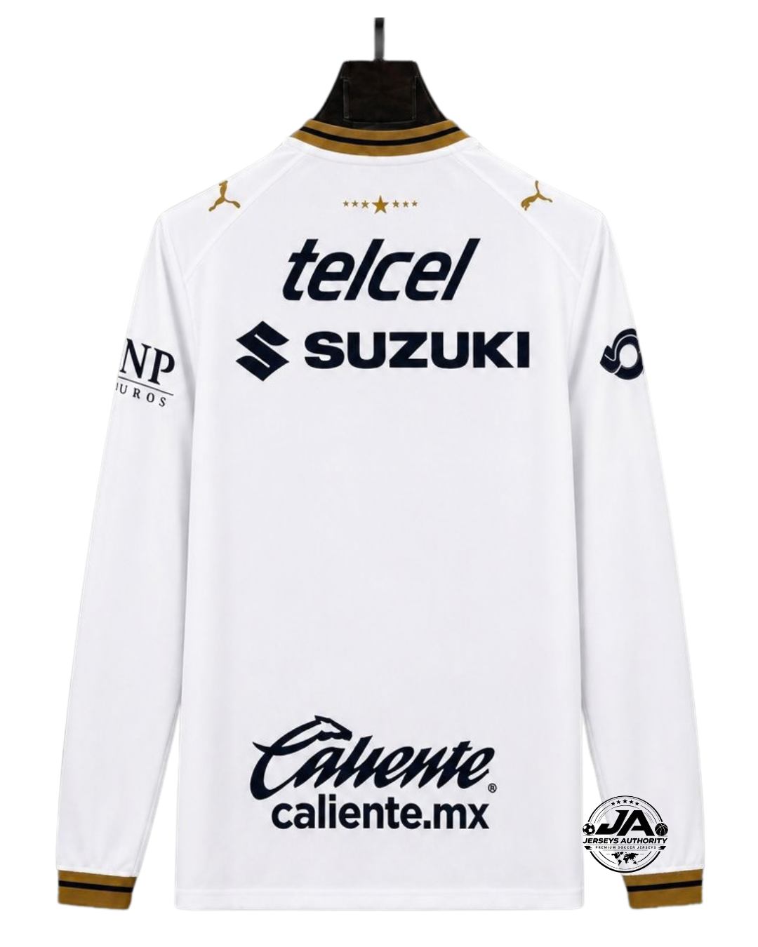 26/27 Pumas Away Long Sleeve White Jersey - Fan Version