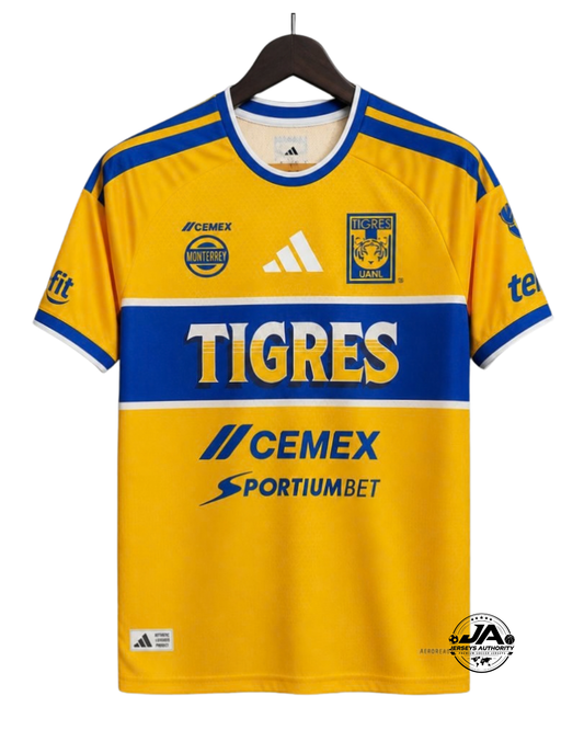 26/27 Tigres Home Jersey Full Sponsors - Fan version