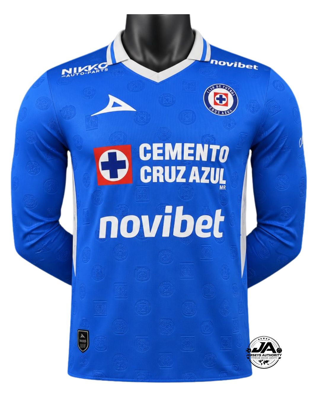 26/27 Cruz Azul Home Long Sleeve Player Jersey - Slim Fit