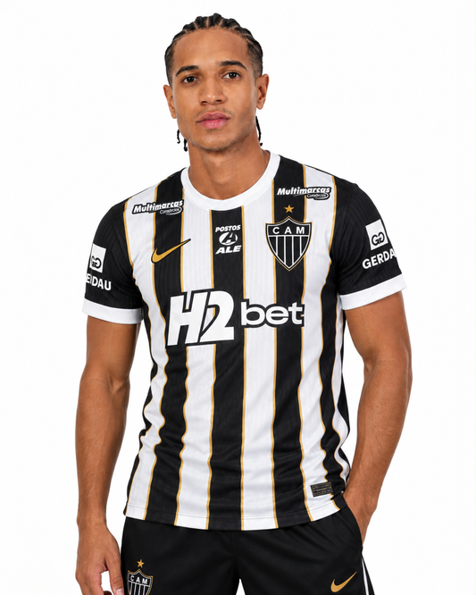 Camiseta Atletico Mineiro 2026/27 Local Con Todos los Patrocinadores - Versión Jugador Ajuste Ceñido