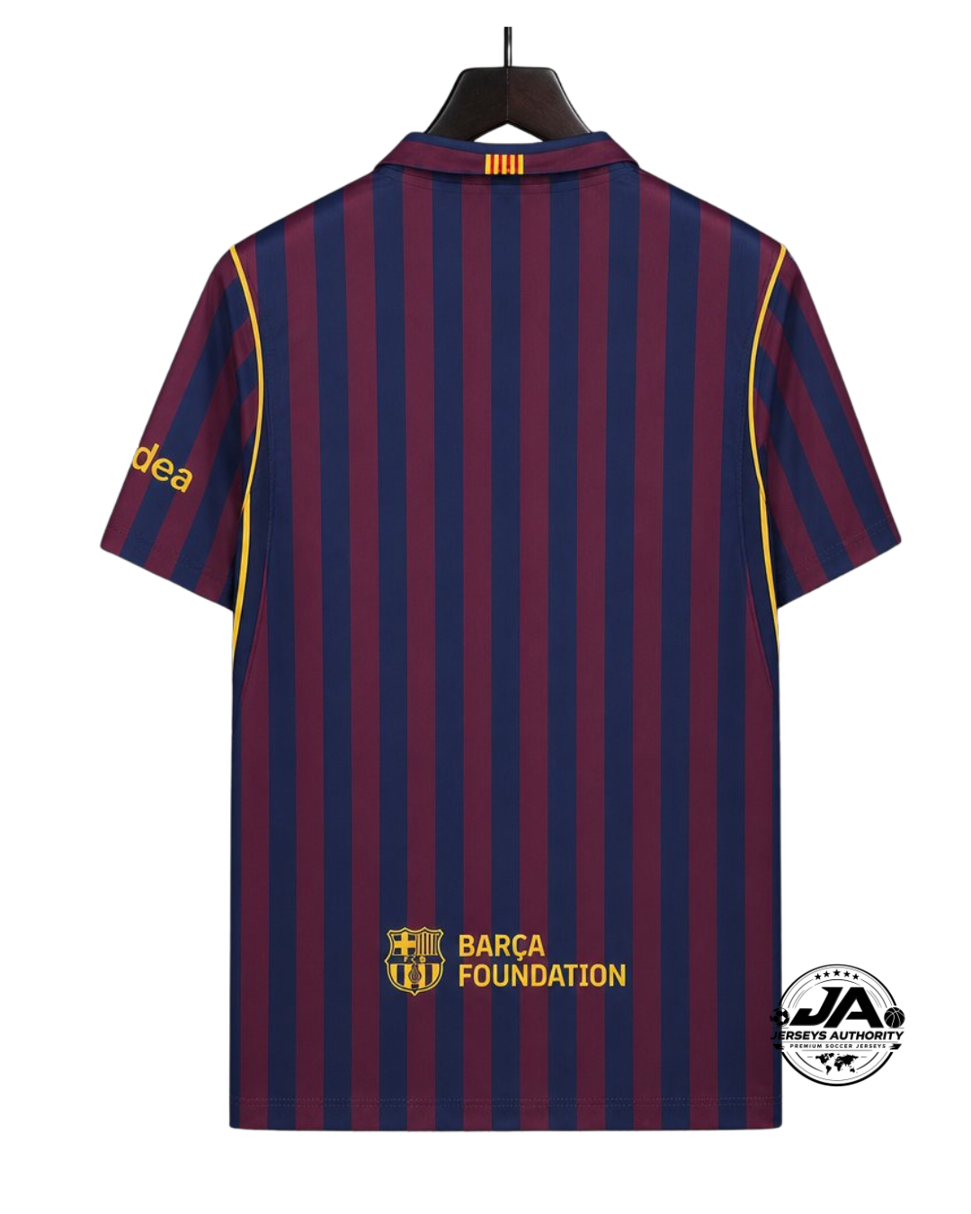 27/28 Barcelona Home Blue Burgundy Stripes Jersey