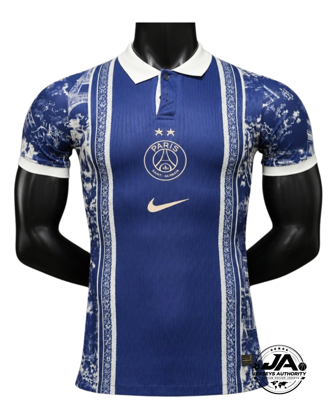Polo PSG Vintage Gráfico Torre Eiffel París 2026/27 - Versión Jugador