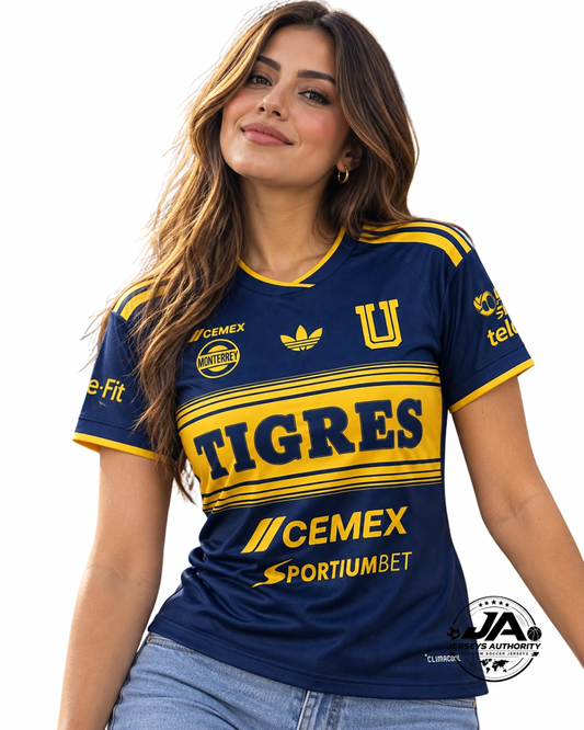 26/27 Women Tigres UANL Away Navy Blue Jersey