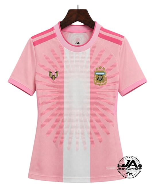2026 Women Argentina Messi Pink Farewell Commemorative Jersey