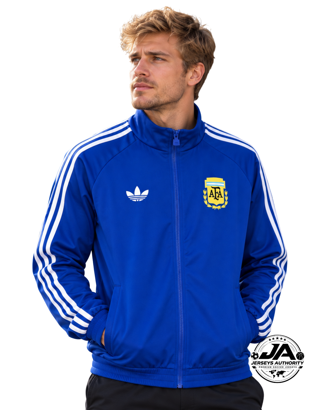 2026 Argentina BLue Full Zipper Windbreaker