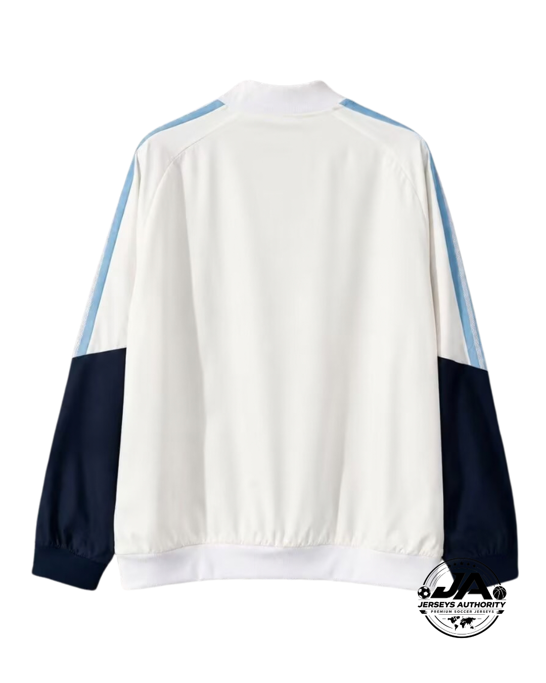 2026 Argentina White Full Zipper Windbreaker