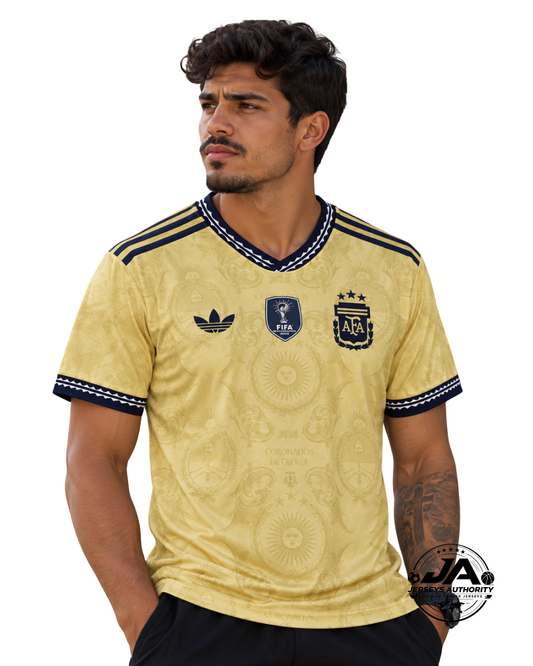 2026 Argentina Commemorative Gold Jersey - Fan Version