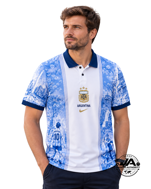 2026 Argentina Special Edition Polo Collar Jersey - Fan Version
