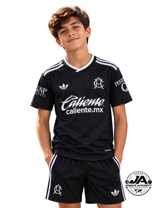 26/27 Kids Club América Black Jersey Kit