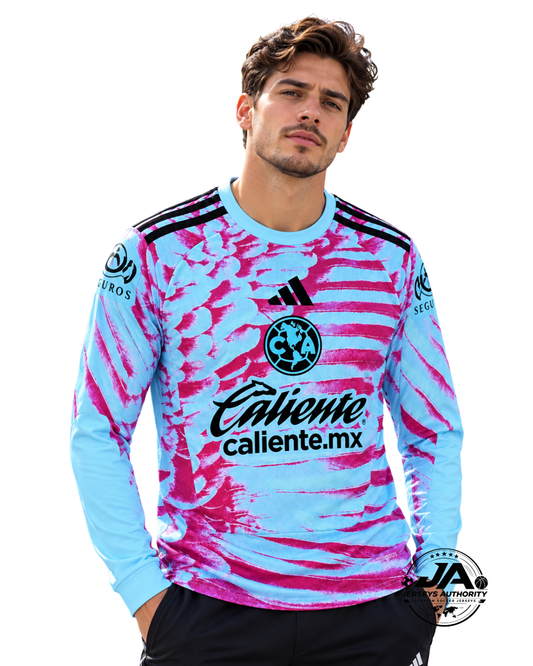 26/27 Club America Goalkeeper 1 Long Sleeve Jersey - Fan Version
