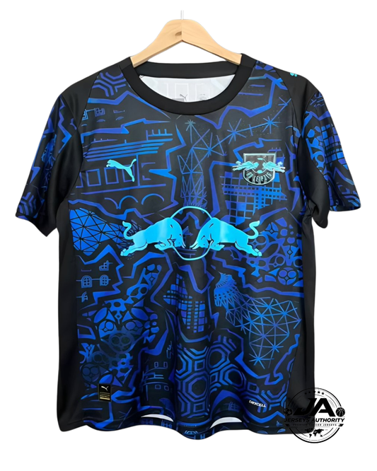 Camiseta de visitante RB Leipzig 2024/25 - Versión aficionado con parches UCL