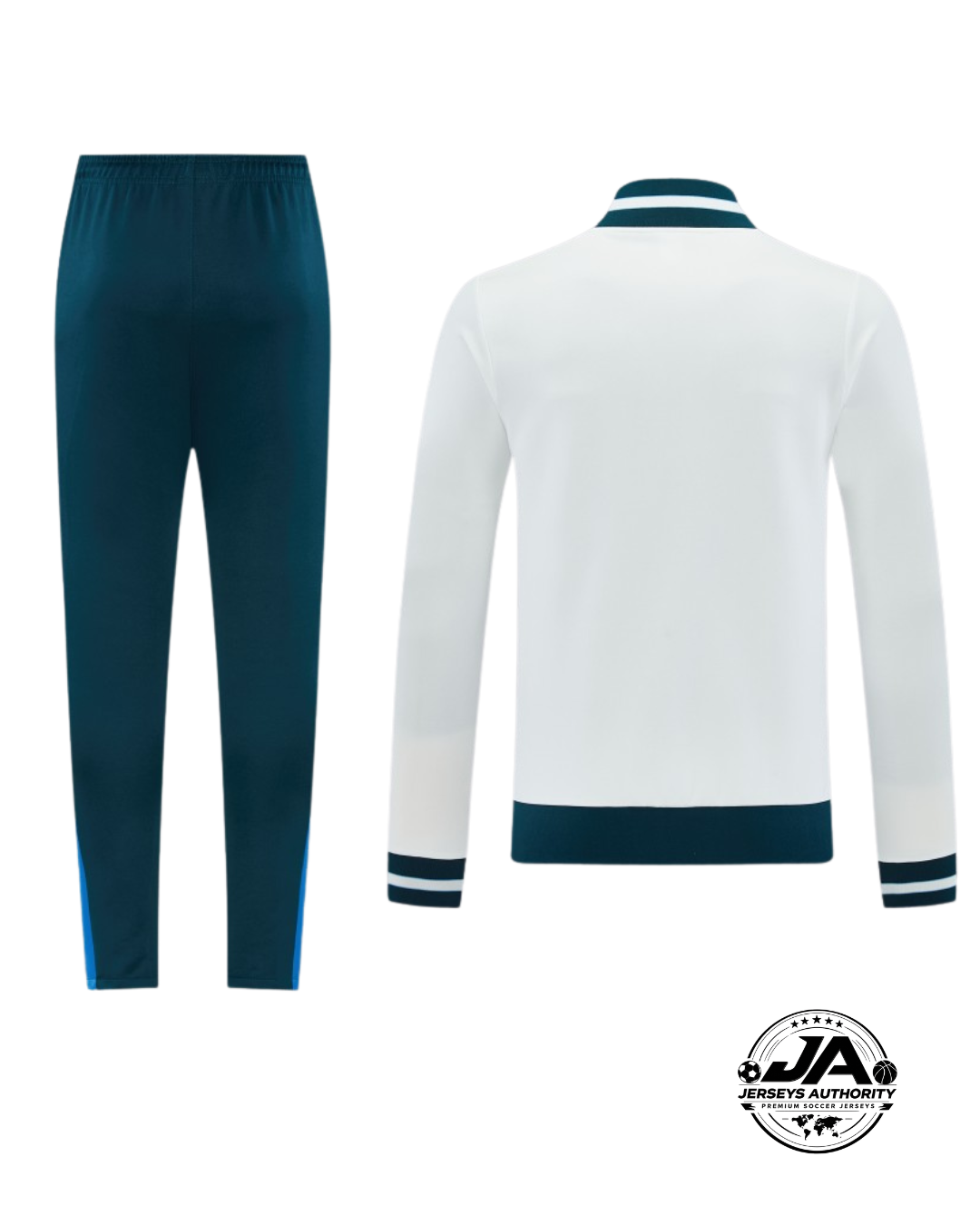 26/27 SSC Napoli White Full Zipper Jacket Tracksuit + Long Pants