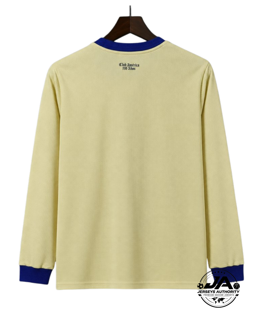 26/27 Club America Third Light Yellow 110Th Anniversary Long Sleeve Jersey - Fan Version