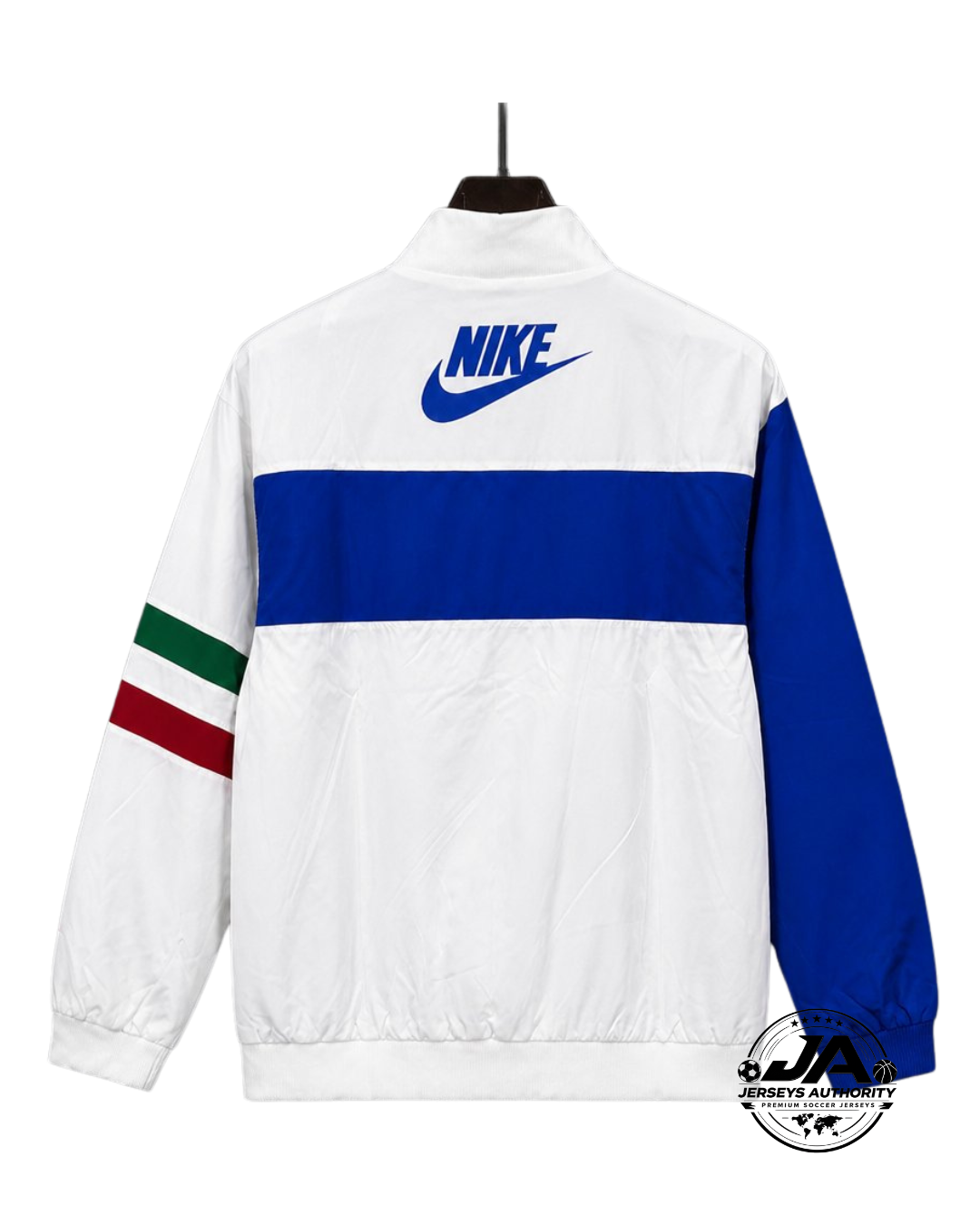Retro 94/95 Italy White Full Zipper Windbreaker