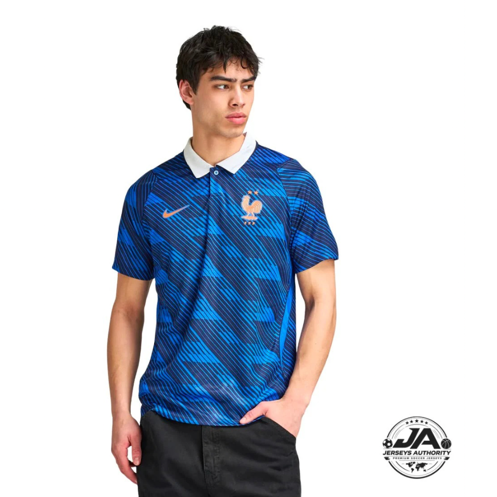 Camiseta Auténtica de Jugador Francia 2026 Local Copa del Mundo [Corte Ajustado]