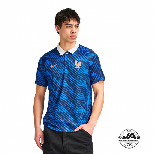 Camiseta Auténtica de Jugador Francia 2026 Local Copa del Mundo [Corte Ajustado]