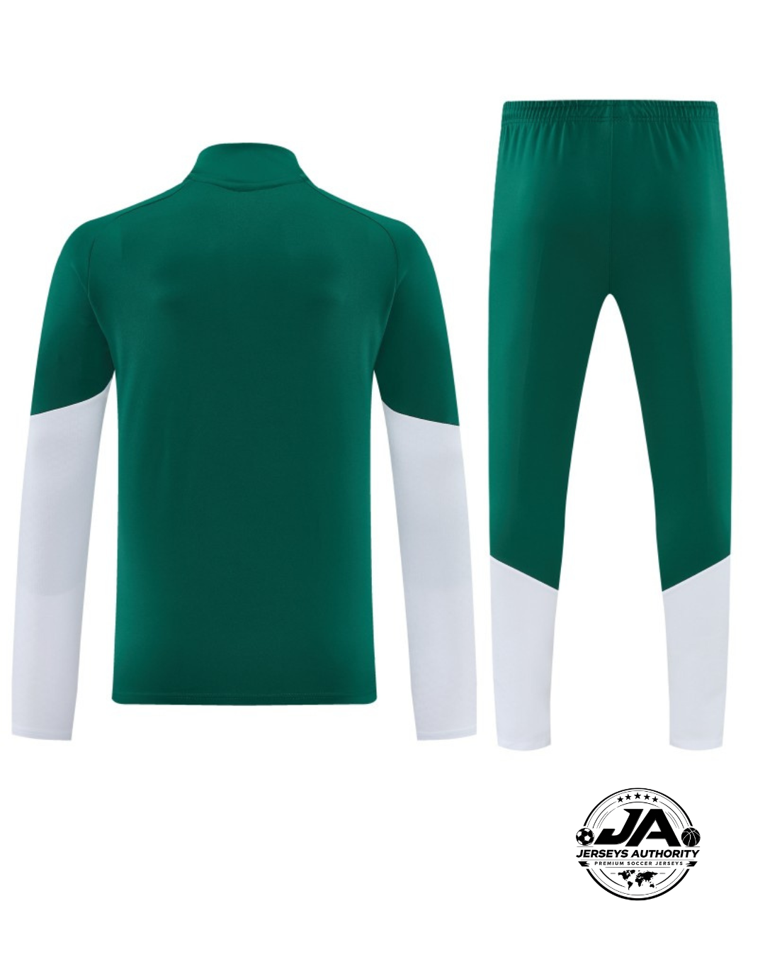 26/27 Italy Green Half Zipper Jacket Tracksuit + Long Pants
