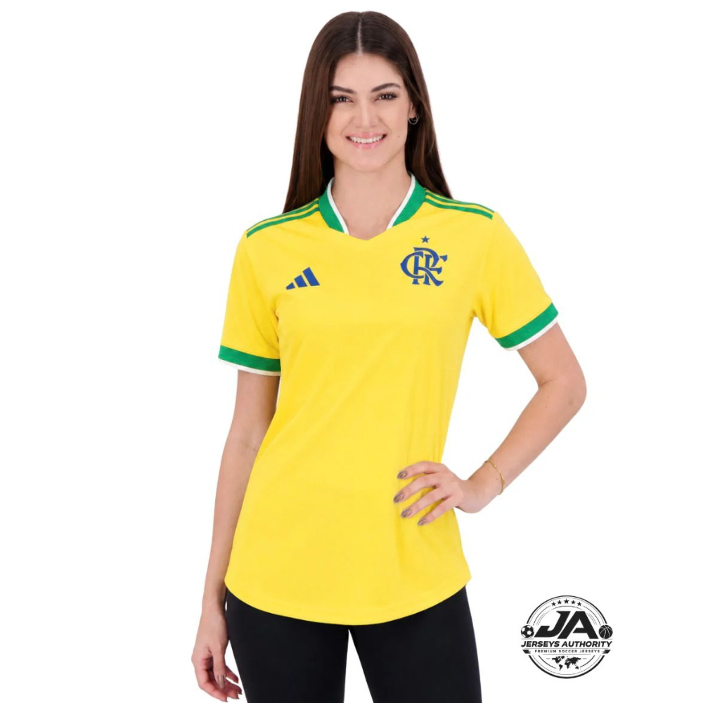 Jersey Flamengo Women's Brasil Adidas 2026 - Amarelo+Verde