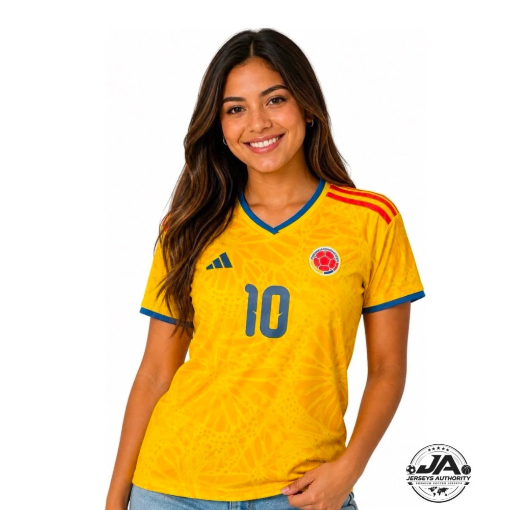 Wome's James Rodriguez 2026 Colombia Home Jersey - Fan Version World Cup 2026