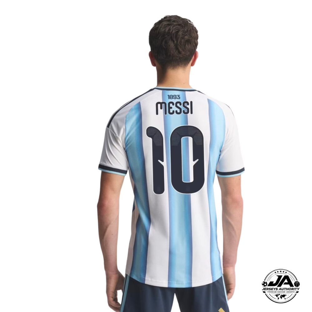 Camiseta de jugador auténtica de Argentina para el hogar Messi 10 Mundial 2026