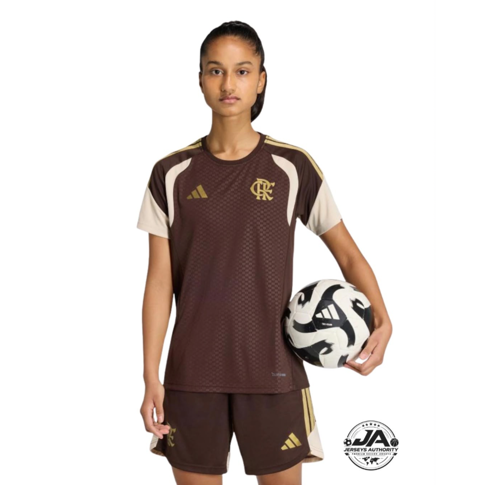 Jersey Flamengo Training 2026 Women's Brown - Fan Version