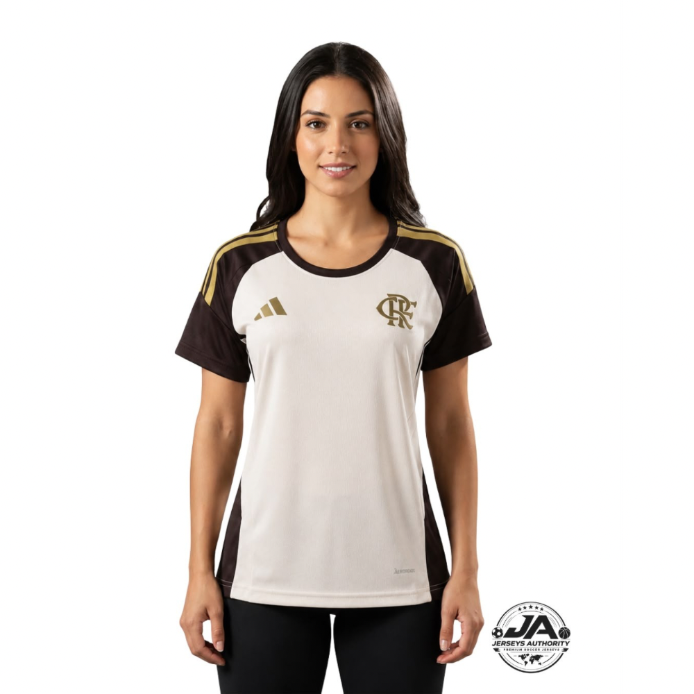 Jersey Flamengo Training 2026 Women's Bege - Fan Version