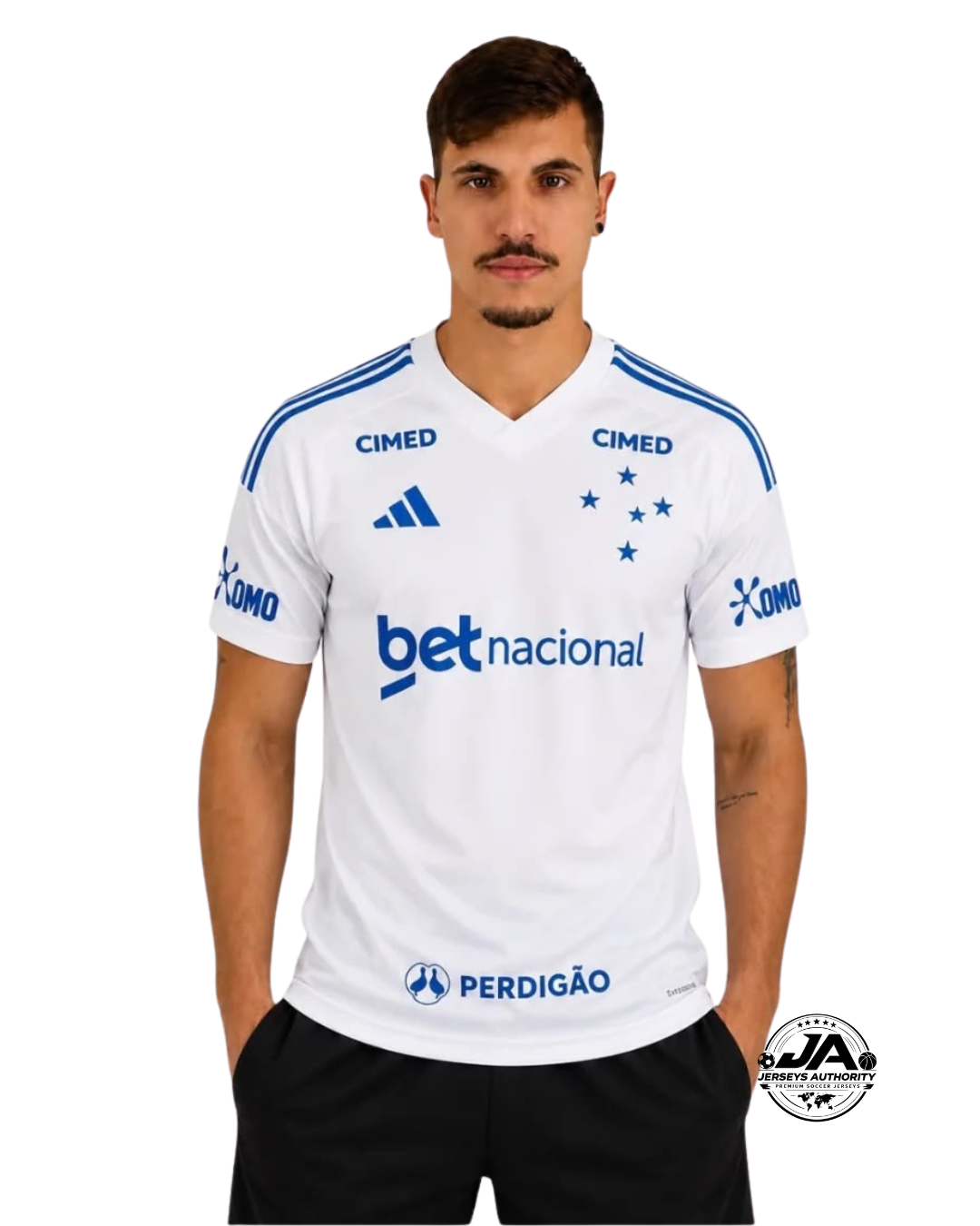 Camiseta Cruzeiro II 2026/27 Visitante Blanca Con Todos los Patrocinios - Aficionado