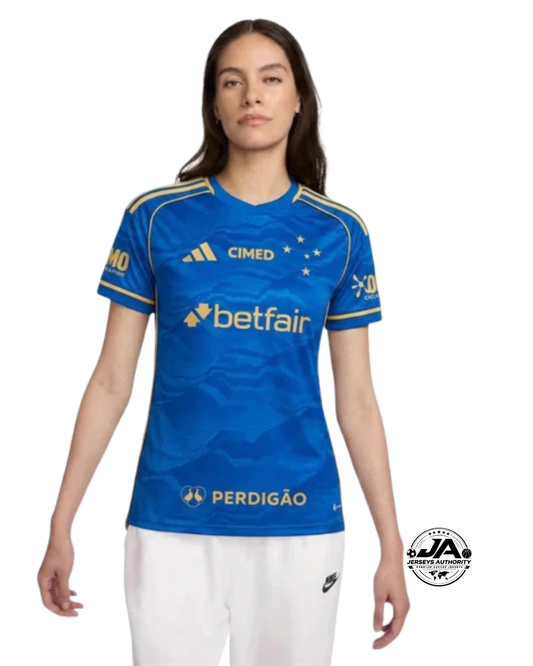 Camisa Cruzeiro III 2025/26 Feminina Com Patrocínios - Torcedor