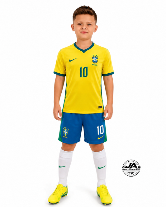 Brazil World Cup 2026 Kids Kit Neymar Jr. #10