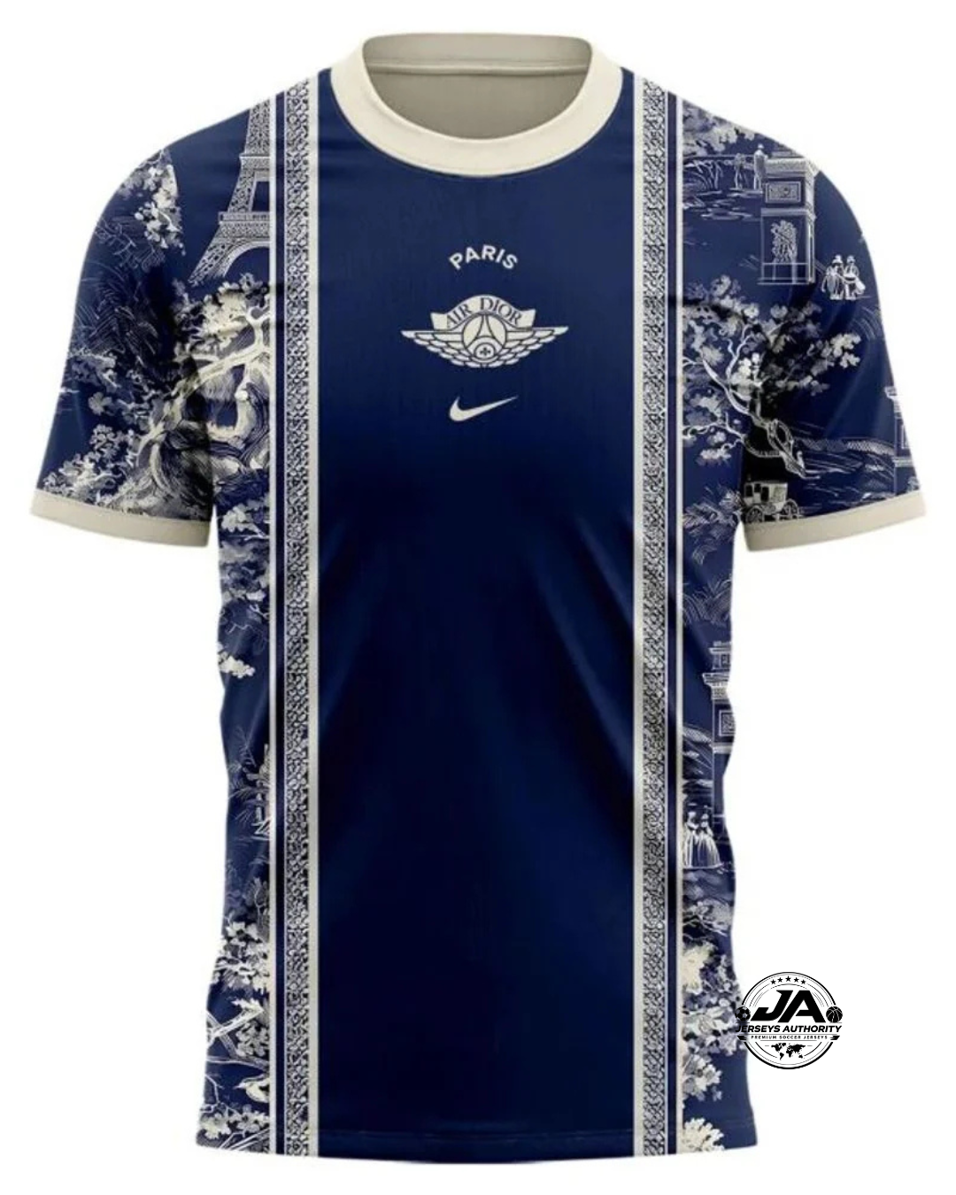PSG Polo Vintage Paris Eiffel Tower Graphic 2026/27 - Player Version