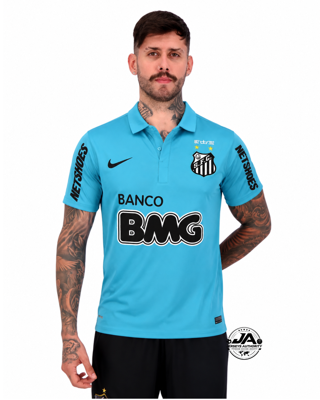 Santos Retro 12/13 Third Blue Jersey - Fan Version