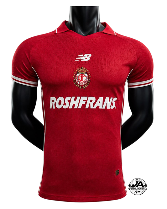 Player Version 26/27 Toluca Home Red Jersey - Slim Fit